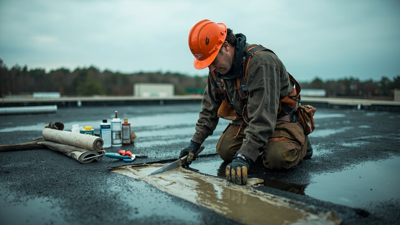 When Your Flat Roof Is Leaking Right Now